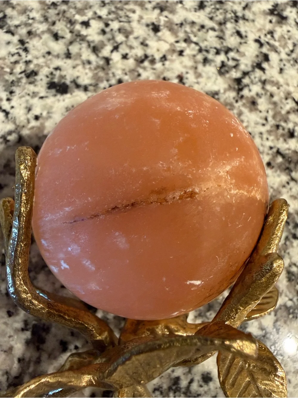Gold Leaf Stand with sphere ball